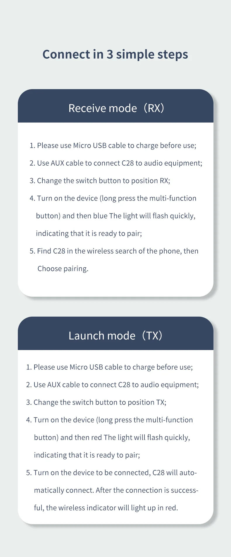 Bluetooth 5.0 Transmitter Receiver 2 in1 Jack Wireless Adapter 3.5mm Audio AUX Adapter For Car Audio Music Aux Handsfree Headset