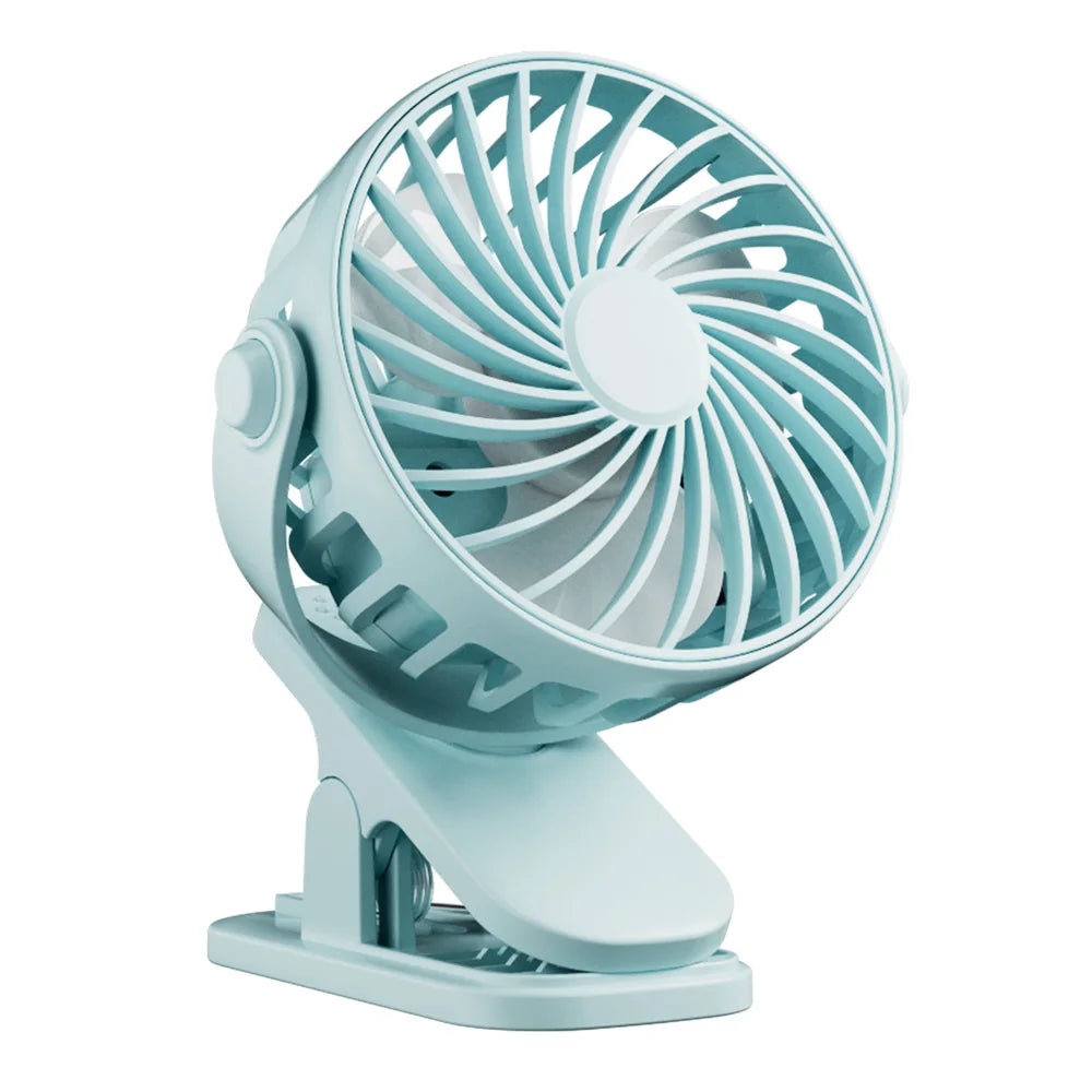 Mini Fan Rechargeable Fan 720° Rotating Hanging Clip Fan with Nightlight Portable Office Bedroom Dormitory Outdoor Fan Gifts