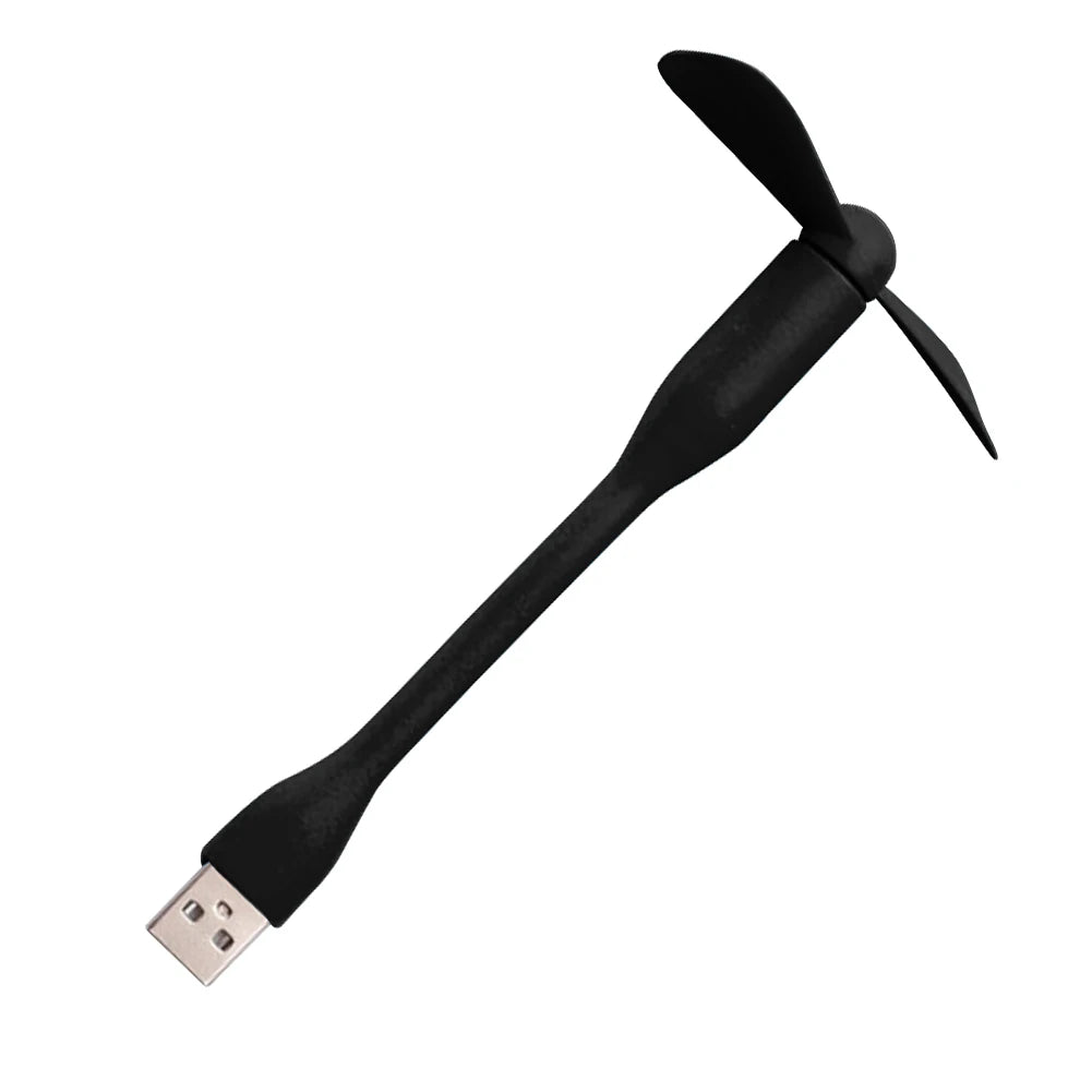 1-10PCS Flexible Portable Mini USB Fan for Power Bank Notebook Computer Summer Travel Cooling Gadget Mobile Phone USB Fans