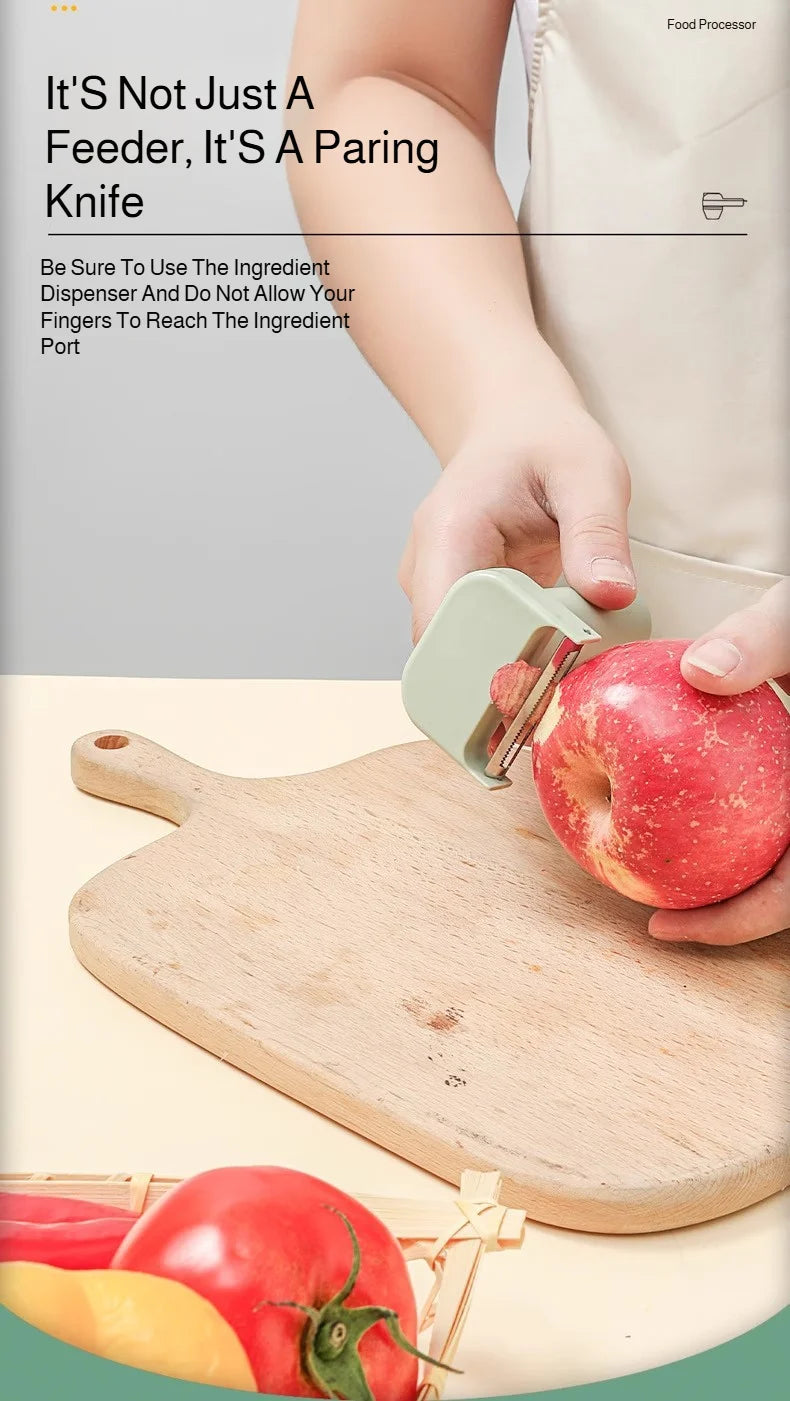 4 IN 1 Electric Vegetable Cutter Food Peel Slicer Handheld Wireless Garlic Masher Food Chopper Meat Grinder Home kitchen Mincer