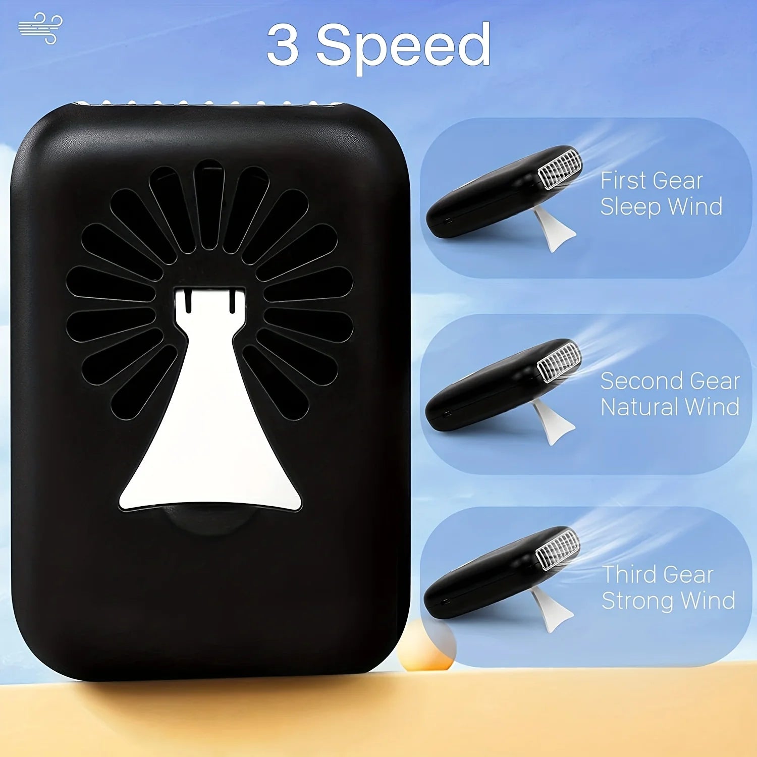 Mini Lash Fan Portable Eyelash Extension Fan Dryer Rechargeable USB Fan With 3 Adjustable Speed Cooling Air