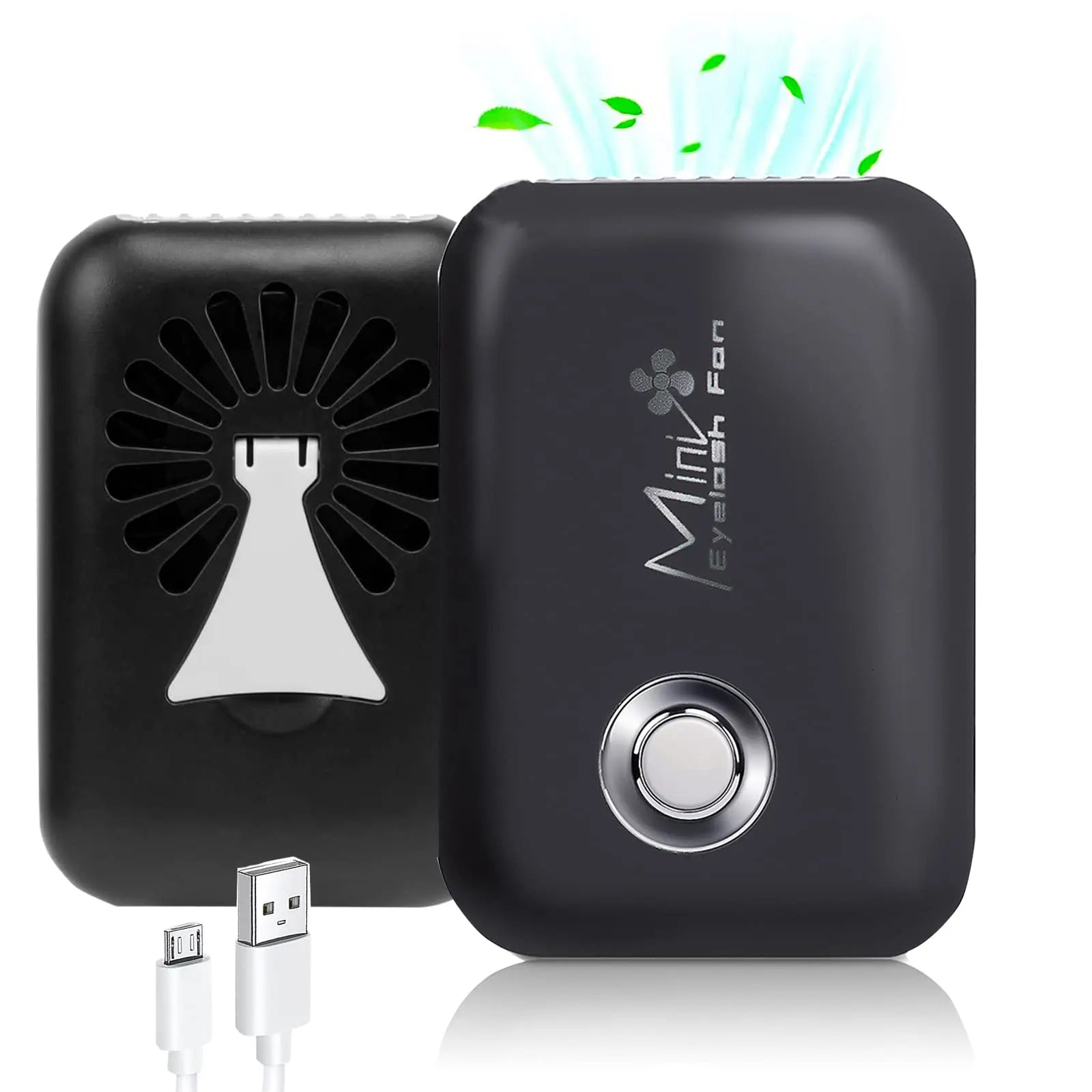Mini Lash Fan Portable Eyelash Extension Fan Dryer Rechargeable USB Fan With 3 Adjustable Speed Cooling Air