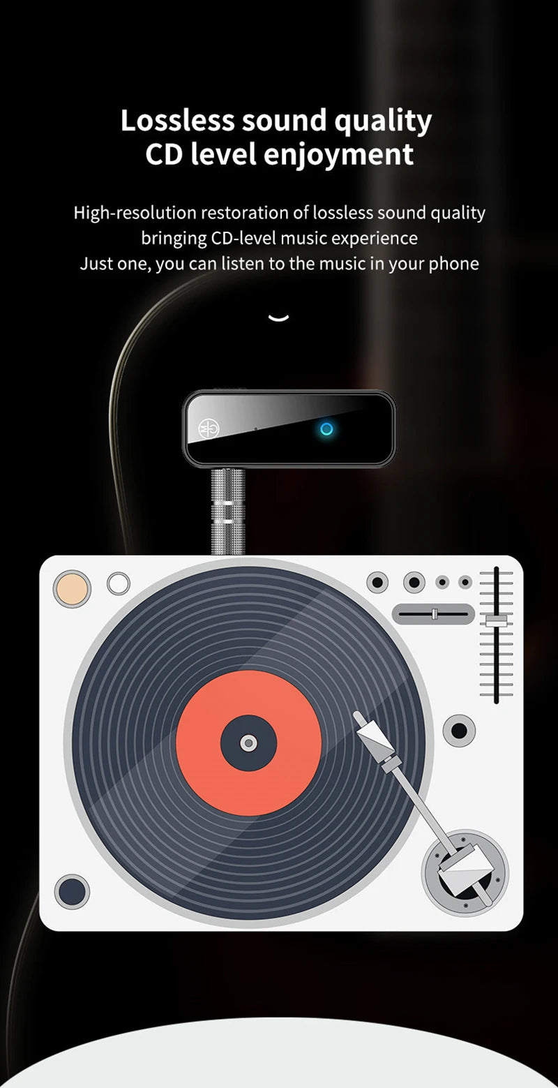 2 In 1 Wireless Bluetooth 5.3 Receiver Transmitter Adapter 3.5mm Jack For Car Music Audio Aux A2dp Headphones Reciever Handsfree