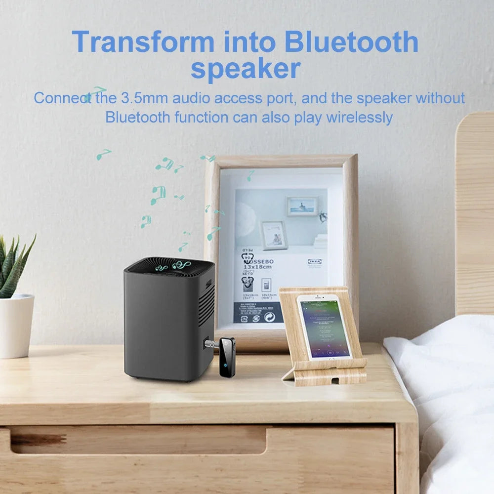 New Bluetooth 5.3 Transmitter Receiver 2 in1 Wireless Adapter 3.5mm Audio AUX Adapter For Car Audio Music Aux Handsfree Headset