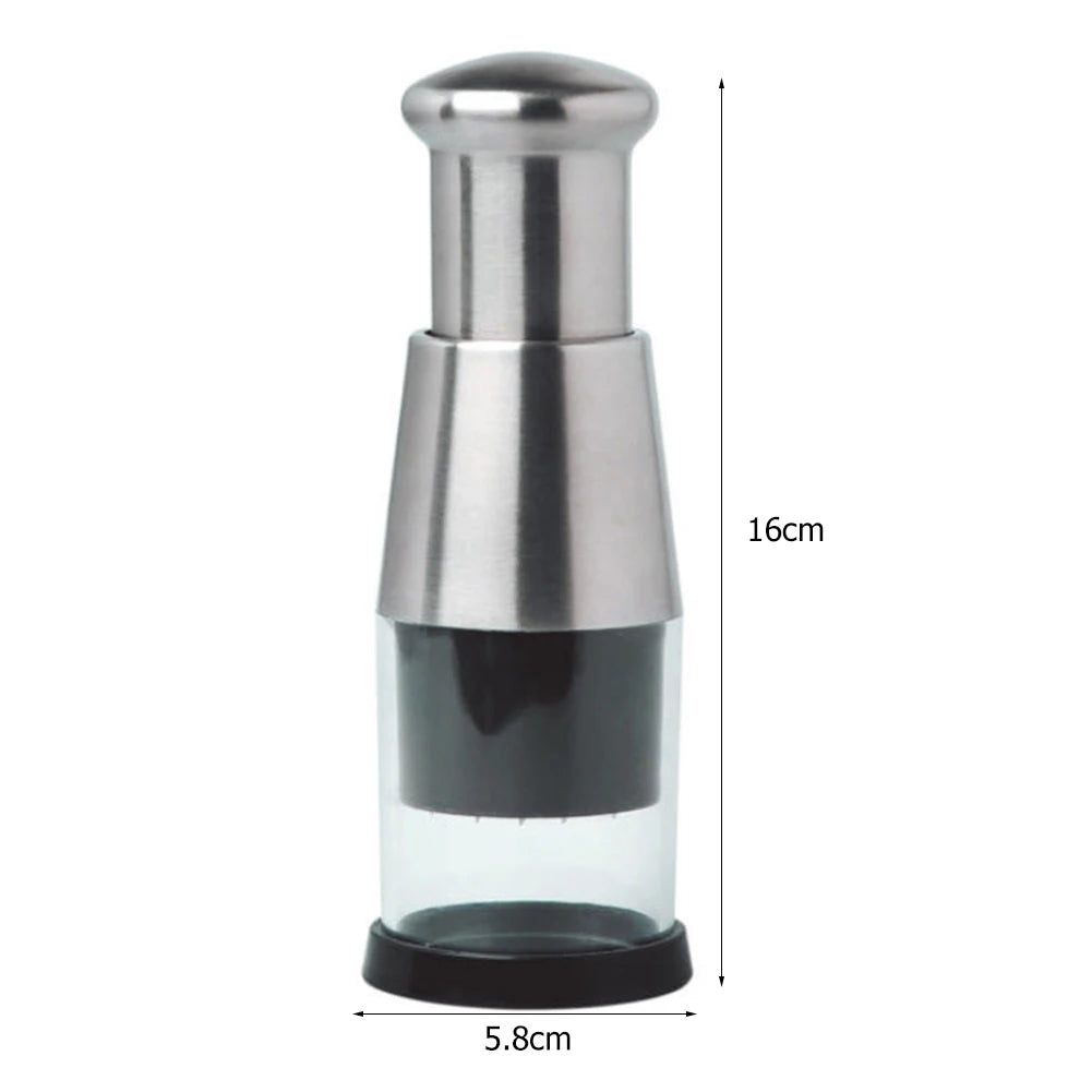 Stainless Steel Manual Hand Chopper Kitchen Tools Garlic Chopper Vegetable Slicer Mini Mincer Crusher for Garlic Ginger Herb Nut