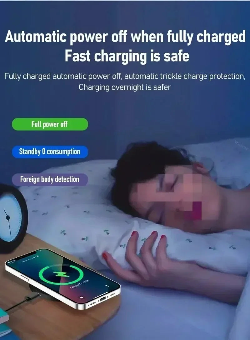 2 in 1 Desktop 30W Magnetic Wireless Charger Phone Holder For Magsafe iPhone 16 15 14 13 12 Pro Max X AirPods Fast Charging Dock