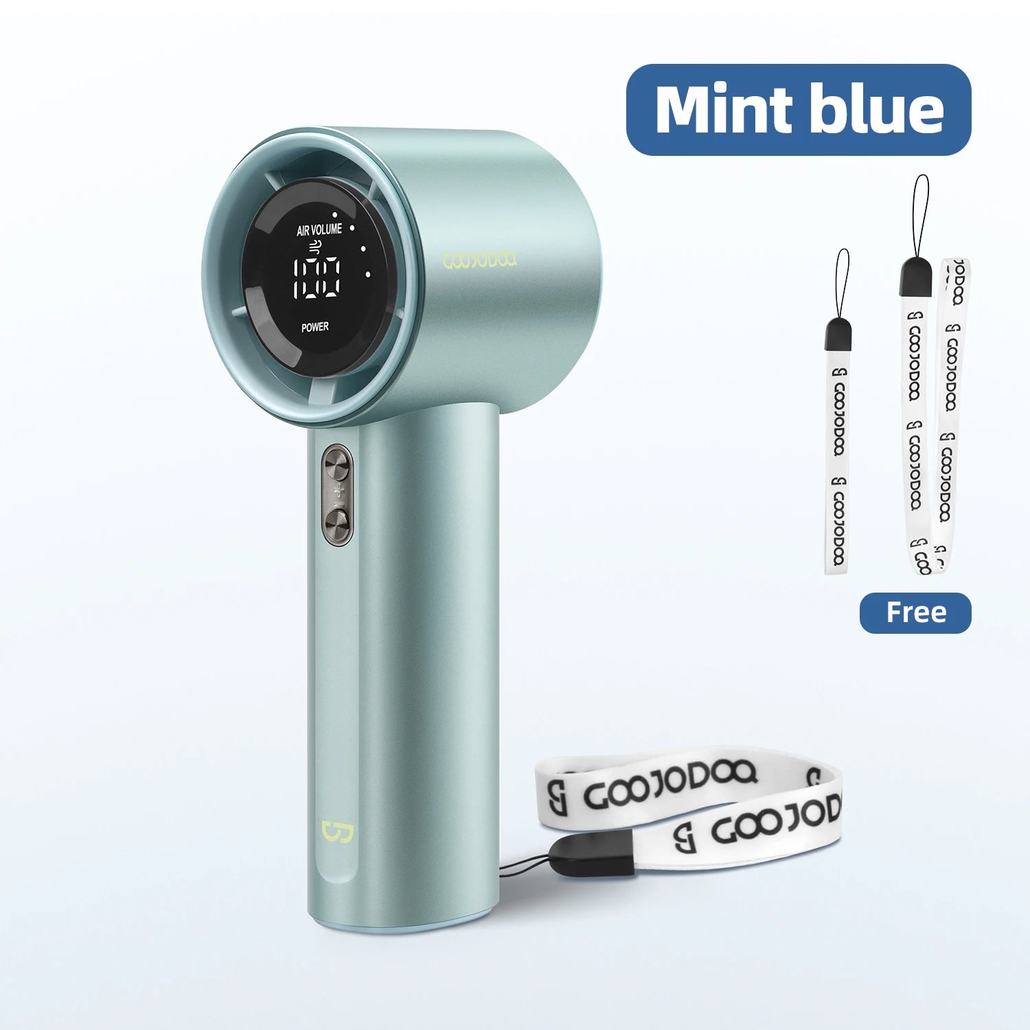 Mini Fan Rechargeable Strong Wind 100 Gear Wind Speed Electric Fan Digital Display Adjustable Turbo Portable Outdoor Handheld