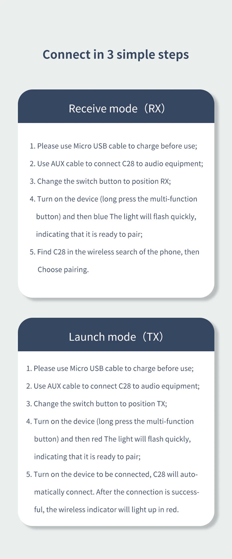 New Bluetooth 5.3 Transmitter Receiver HIFI stereo Wireless Audio Adapter With HD Mic 3.5mm AUX For Car Audio Music Hands-free
