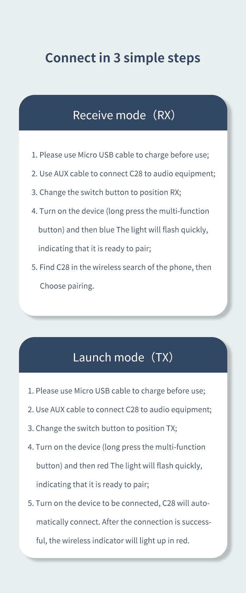 Bluetooth 5.0 Transmitter Receiver 2 In1 Wireless Adapter 3.5mm Jack Audio AUX Adapter For Car Audio Music Aux Handsfree Headset
