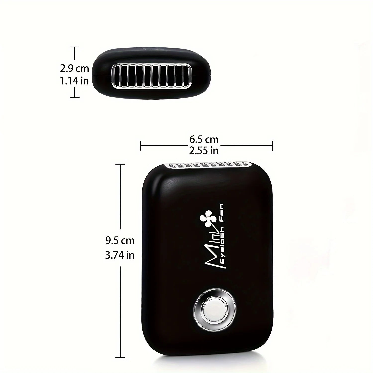 Mini Lash Fan Portable Eyelash Extension Fan Dryer Rechargeable USB Fan With 3 Adjustable Speed Cooling Air