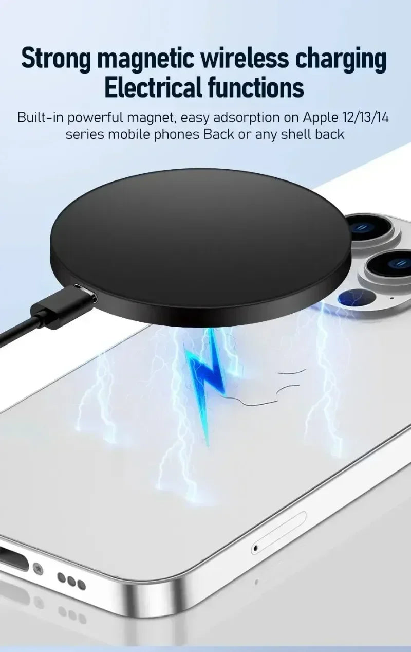 2 in 1 Desktop 30W Magnetic Wireless Charger Phone Holder For Magsafe iPhone 16 15 14 13 12 Pro Max X AirPods Fast Charging Dock