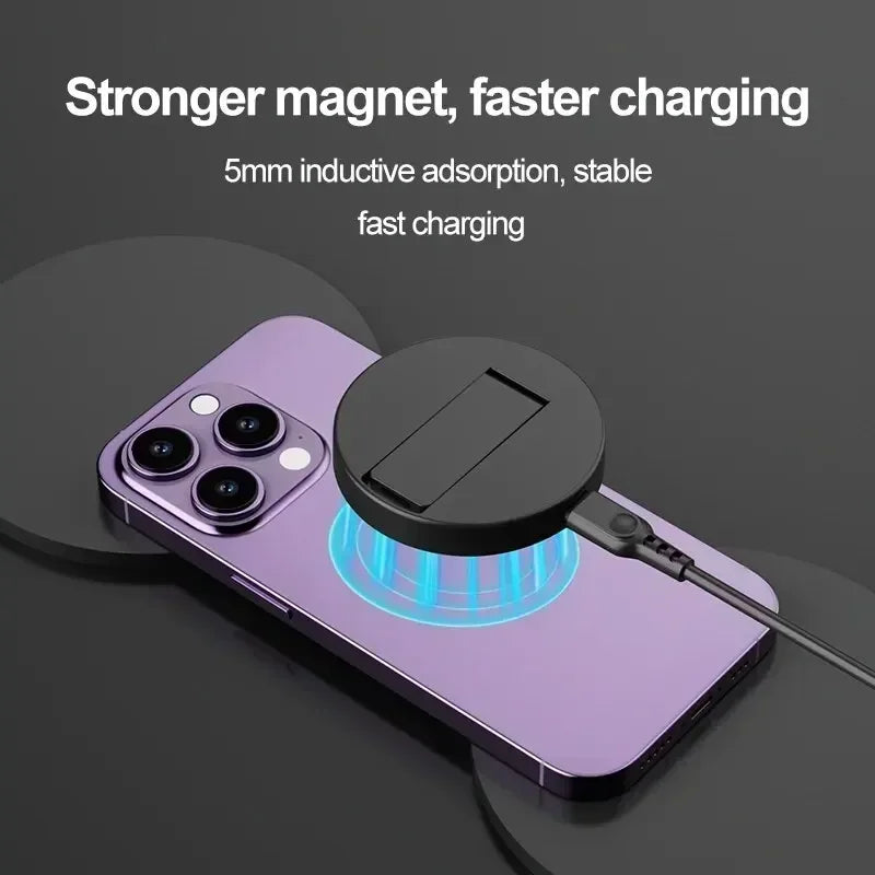2 in 1 Desktop 30W Magnetic Wireless Charger Phone Holder For Magsafe iPhone 16 15 14 13 12 Pro Max X AirPods Fast Charging Dock