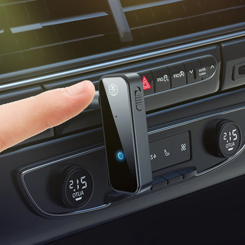 New Upgrade Bluetooth 5.3 Audio Transmitter Receiver 2 in1 Wireless Adapter 3.5 AUX Stereo Music Mini A2DP For Car TV PC Headset