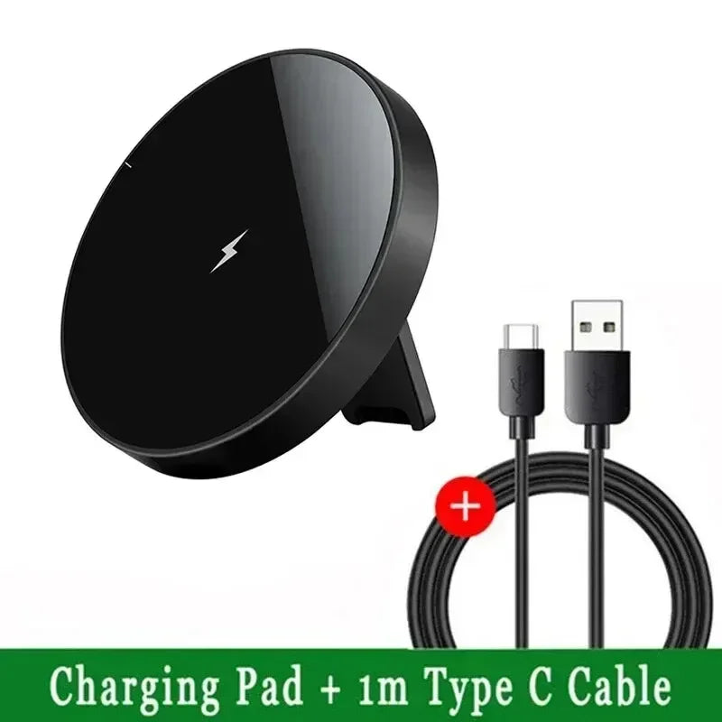 2 in 1 Desktop 30W Magnetic Wireless Charger Phone Holder For Magsafe iPhone 16 15 14 13 12 Pro Max X AirPods Fast Charging Dock