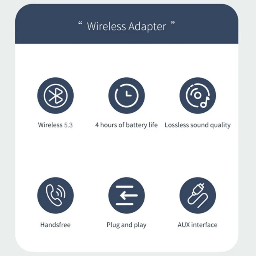 2 In 1 Wireless Bluetooth 5.3 Receiver Transmitter Adapter 3.5mm Jack For Car Music Audio Aux A2dp Headphones Reciever Handsfree